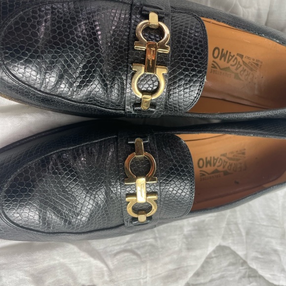 Salvatore Ferragamo 1980s Lizard Skin Heels - Picture 6 of 7